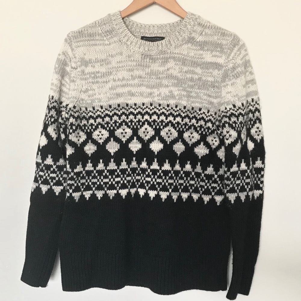 Banana Republic Merino & Alpaca Wool Knit Sweater